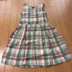 GapKids チェック柄 ノースリーブワンピース XL 150のサムネイル