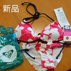新品未使用【ROXY】ハワイロキシービキニ 水着 透明バック付き！
