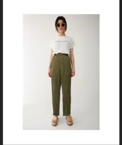 moussy FESTIVE WRINKLE PANTS カーキ 1