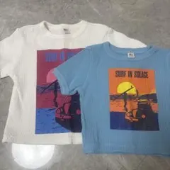 ロンハーマン　キッズSとMデザインTシャツ2枚セット　おそろいのサムネイル