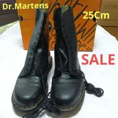 【Dr.Martens】ブラックレザー ハイカットブーツ10ホール★25Cm