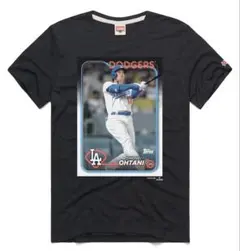 大谷翔平モデル Tシャツ TOPPSコラボ ロサンゼルス ドジャースサイズL