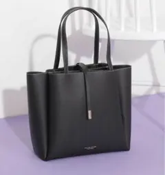 ブラックトートバッグ ストリングトート　JILL by JILL STUART