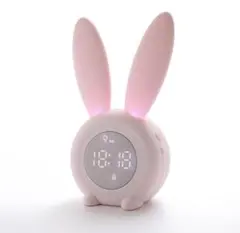 置き時計 目覚まし時計 うさぎ かわいい シリコン 新品 未開封のサムネイル