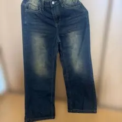 キッズ デニムパンツ ロングパンツ ウォッシュ加工のサムネイル