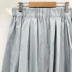 ロングフレアスカート ウエストゴム シンプル カジュアル