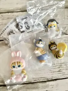 【新品】モフサンド 4種＋α ミニフィギュア マグネット キーホルダー ガチャ
