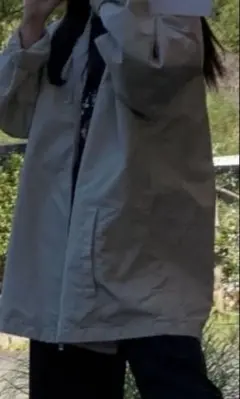 さ*み様 ライトベージュ ナイロンジャケット XL 薄手アウター 春秋 羽織り