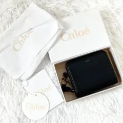 クロエ アルファベット ミニ コンパクトウォレット ブラック レザーのサムネイル