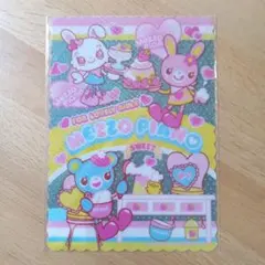 平成レトロ　メゾピアノ　ミミポポ　下敷き　ライトブルー　ホログラム　当時物　②のサムネイル
