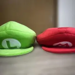 ユニバ マリオ ルイージ帽子セット