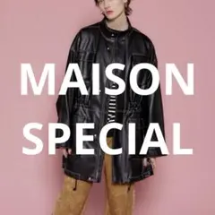 MAISON SPECIAL オーバー レザーブルゾンのサムネイル