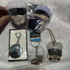 呪術廻戦　五条悟　はぐキャラ　ボールチェーンマスコットメタルキーチェーン等計5点