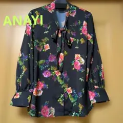 〈新品〉ANAYI　花柄 ボウタイブラウスのサムネイル