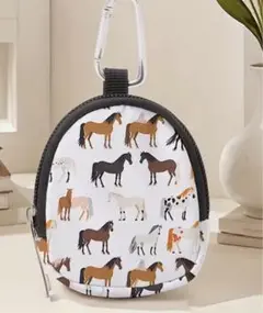 馬 乗馬 馬柄小物ポーチ