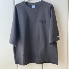 Champion USA刺繍 Tシャツ M ダークグレー