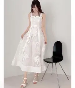 andmary Juni cotton long dress white - メルカリ