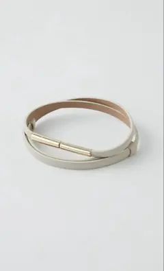 GALLARDAGALANTE スティックナローベルト　ベージュのサムネイル