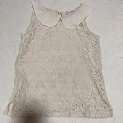Sorridere ベージュ レース タンクトップ M