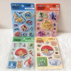 韓国 限定★ポケモン ステッカー シール ダイソー 4枚セット