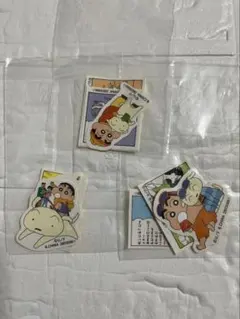 クレヨンしんちゃん ガチャガチャ 3点セットシール