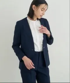 3.9万♡ANAYIアナイ♡2025春♡ハードオーガンジーノーカラーブルゾン