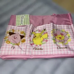 ポケモン　ポケット付き収納バッグ　プライズ品