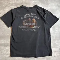 M*k様 ハーレーダビッドソン Tシャツ L 墨黒 USA製 ヴィンテージ 両面