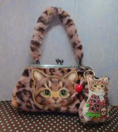 コヤンイサムチョン　リトルサンダー　リアルファー　がま口ポーチ　バッグ　②