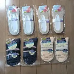新品　靴下　ソックス　フットカバー　22～24㎝　8足