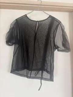 ジーナシス　シアー素材 半袖Tシャツのサムネイル