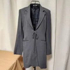 Paul Stuart ロングジャケット グレイ テーラード ウール