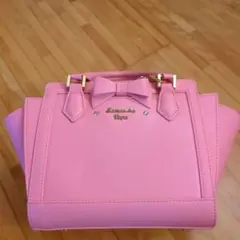 Samantha Vega リボン付きピンクバッグ