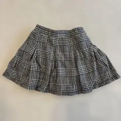 チェック柄プリーツスカート　プティマイン　100