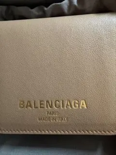 BALENCIAGA チップス クラッチウォレット グロッシーカーフスキン