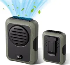 腰掛け扇風機 1台4役 携帯扇風機 ベルトファン 多機能　グリーン