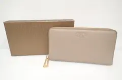 ココセリュックスゴールド　長財布　　新品未使用品 ココセリュックスゴールドラウンドファスナーレザー長財布クロコ