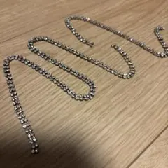 ラインストーン 2列 デコレーションパーツ　ハンドメイド素材 工作素材