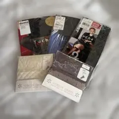 Tuché ストッキング Mサイズ ブラック レッド