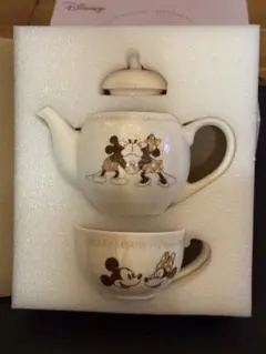 新品未使用 Disney ミッキー ミニー ティーポットセット