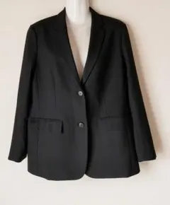 試着のみ　ユニクロ　テーラードジャケット　リラックスフィット　黒　L　2024年