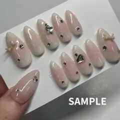 ネイルチップオーダー チークネイル ワンホン 韓国 フレンチガーリー