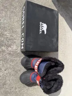 SOREL スノーブーツ ネイビー/レッド