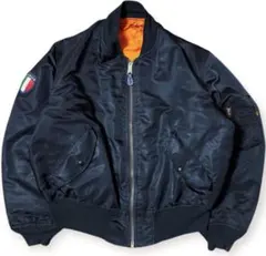 ALPHA 90s 黒タグ USA製 ビンテージ MA-1 ブラック y2k