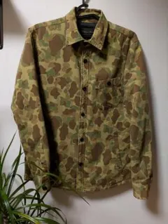 西川ダウン　ナノユニバース　ダウンジャケット　カモ