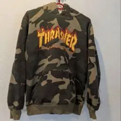 Thrasher 迷彩柄パーカー Lサイズ