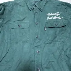 COLLARS ダークグリーンシャツ