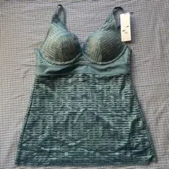 ブラ付きキャミソール 緑色