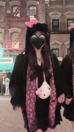 キティ　USJ 被り物マフラー