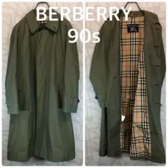 バーバリーズ　BERBERRY 90s ノバチェック トレンチコート　玉虫色R